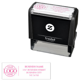 Eenvoudig modern bedrijfslogo retouradres  zelfinktende stempel