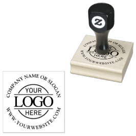 Eenvoudig modern bedrijfslogo voor promotiebedrijf rubberstempel