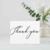Eenvoudig modern bedrijfspakket - Hartelijk dank v Bedankkaart (Staand voorkant)