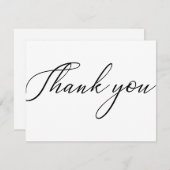 Eenvoudig modern bedrijfspakket - Hartelijk dank v Bedankkaart (Voorkant / Achterkant)