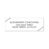 Eenvoudig modern bedrijfsretouradres  zelfinktende stempel (Design)