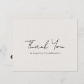 Eenvoudig modern beige budget Business - Hartelijk (Voorkant / Achterkant)