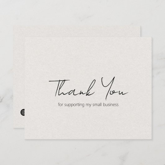 Eenvoudig modern beige budget Business - Hartelijk (Voorkant / Achterkant)