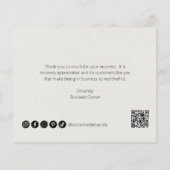 Eenvoudig modern beige budget Business - Hartelijk (Achterkant)