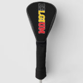 Eenvoudig Modern België Nationale Vlag Kleding Golfheadcover (Voorkant)