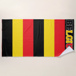 Eenvoudig Modern België Nationale Vlag Kleding Strandlaken