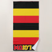 Eenvoudig Modern België Nationale Vlag Kleding Strandlaken (Voorkant)