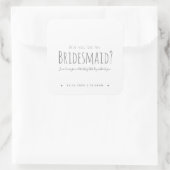 Eenvoudig modern, ben je mijn voorstel voor het br vierkante sticker (Tas)