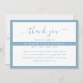 Eenvoudig modern Bereavement Sympathie Funeral Bedankkaart (Voorkant)