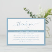 Eenvoudig modern Bereavement Sympathie Funeral Bedankkaart (Staand voorkant)