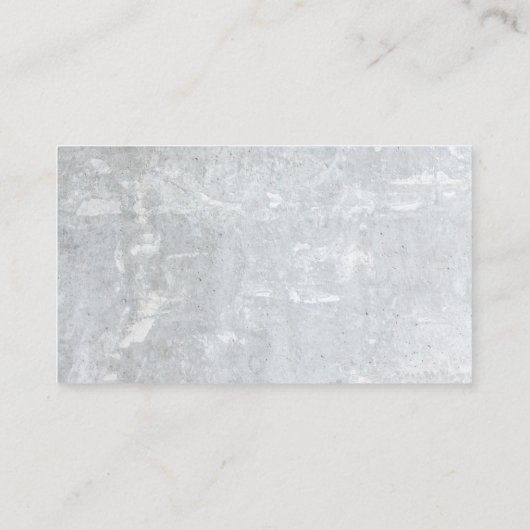 Eenvoudig modern betonnen Visitekaartje (Achterkant)