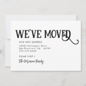 Eenvoudig Modern Black We hebben onze aankondiging (Voorkant)