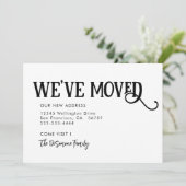 Eenvoudig Modern Black We hebben onze aankondiging (Staand voorkant)