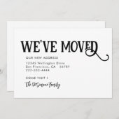 Eenvoudig Modern Black We hebben onze aankondiging (Voorkant / Achterkant)