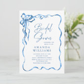 Eenvoudig modern blauw handgetekende boog Vrijgeze Kaart (Staand voorkant)