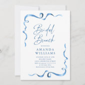 Eenvoudig modern blauw handgetekende boog Vrijgeze Kaart (Voorkant)