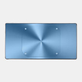 Eenvoudig modern blauw minimalist bureaumat (Voorkant)