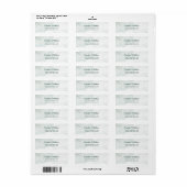 Eenvoudig Modern Bloemensymbool Retouradres Etiket (Full Sheet)
