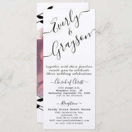 Eenvoudig modern Boho Black Leaf Wreath Wedding