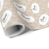 Eenvoudig modern boogpatroon cadeaupapier (Rol Hoek)