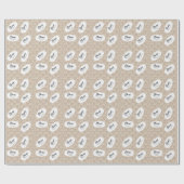 Eenvoudig modern boogpatroon cadeaupapier (Vlak)