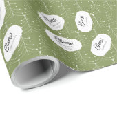 Eenvoudig modern boompatroon cadeaupapier (Rol Hoek)
