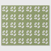 Eenvoudig modern boompatroon cadeaupapier (Vlak)