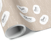 Eenvoudig modern boompatroon cadeaupapier (Rol Hoek)