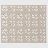 Eenvoudig modern boompatroon cadeaupapier (Vlak)