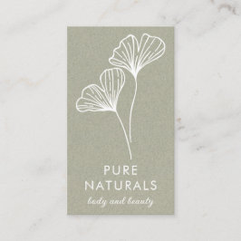 Eenvoudig, modern, botanisch lef, groen, modern na visitekaartje