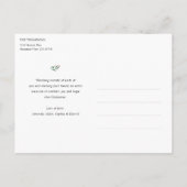 Eenvoudig modern Briefkaart voor feestdagen met aa (Achterkant)