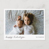 Eenvoudig modern Briefkaart voor feestdagen met aa (Voorkant)