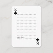 Eenvoudig Modern Bruiloft Gast Boek / Signing Kaar Informatiekaartje (Achterkant)