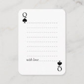 Eenvoudig Modern Bruiloft Gast Boek / Signing Kaar Informatiekaartje (Achterkant)