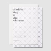 Eenvoudig, modern, bruiloft, vellum uitnodigingen (Offset (Uitnodiging))