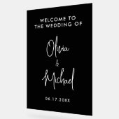 Eenvoudig modern bruiloft welkom acryl bord (Hoek)