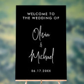 Eenvoudig modern bruiloft welkom acryl bord (Neutraal)