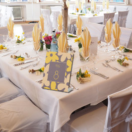 Eenvoudig modern bruin bruin bruinboardnummer reclamebord met voetstuk