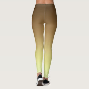 Eenvoudig Modern Bruin Goud kleur Gradient Leggings