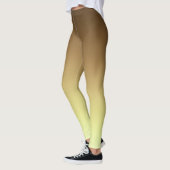 Eenvoudig Modern Bruin Goud kleur Gradient Leggings (Links)