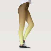 Eenvoudig Modern Bruin Goud kleur Gradient Leggings (Rechts)