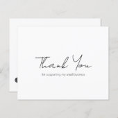 Eenvoudig modern budget Business - Hartelijk dank (Voorkant / Achterkant)