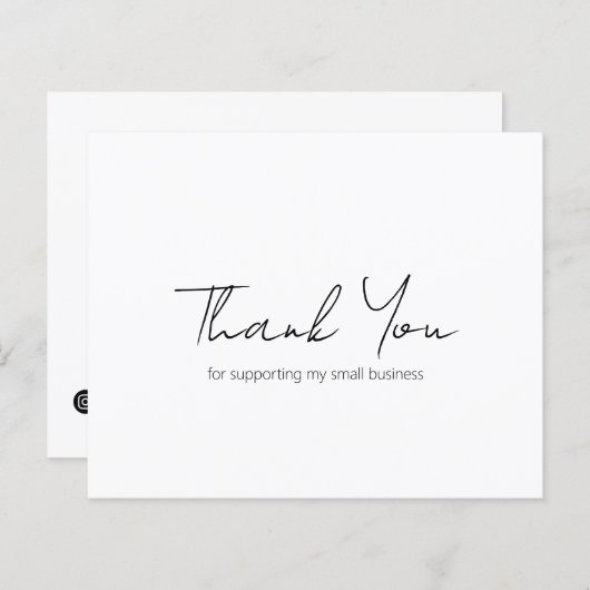 Eenvoudig modern budget Business - Hartelijk dank (Voorkant / Achterkant)