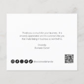 Eenvoudig modern budget Business - Hartelijk dank (Achterkant)