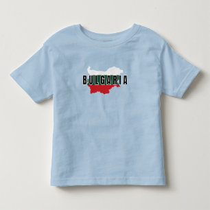 Eenvoudig Modern Bulgarije Art Letter Vlag Souveni Kinder Shirts