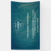 Eenvoudig Modern Business Event Logo Tekst Spandoek (Verticaal)
