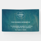 Eenvoudig Modern Business Event Logo Tekst Spandoek (Horizontaal)