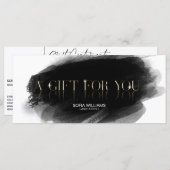 Eenvoudig, modern Cadeaubon Cadeaukaart toevoegen  (Voorkant / Achterkant)