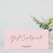 Eenvoudig, modern Cadeaubon Cadeaukaart toevoegen  (Staand voorkant)