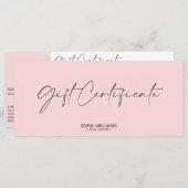 Eenvoudig, modern Cadeaubon Cadeaukaart toevoegen  (Voorkant / Achterkant)